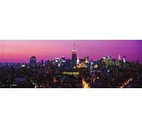 New York - Poster de porte - Skyline by Night + 1 pack de tesa Powerstrips® - contenu 20 pièces