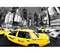 New York - Poster - Yellow Cabs Rush Hour colourli + 1 Ü-Poster der Grösse 61x91,5cm
