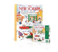 New York Puzzle Company - Mini puzzle New Yorker Snow Day - 100 pièces pour les soirées de jeu en famille par Anne Burgess