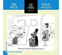 New York Puzzle Company - New Yorker Dog Wants to Go Out Mini - 100 Piece Jigsaw Puzzle G