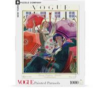 New York Puzzle Company - Parasols peints Vogue Magazine - Puzzle 1000 pièces pour soirées de jeux en famille par Pierre Brissaud