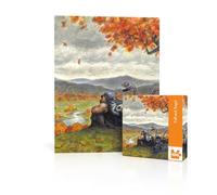 New York Puzzle Company - Peter de Sève Fall and Angel Mini - Puzzle de 100 pièces pour adultes par Peter de Sève