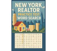 New York Realtor Practice Test Word Search Puzzle Book: Word Search Puzzles with Easy-to-Read Print about Real Estate Terms, New York Exam Prep, ... | Fun Study & Practice for Future Realtors