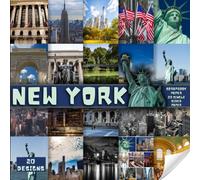 New York scrapbook paper part two, 8.5x8.5, 20 Designs, 20 Single-Sided: Scrapbooking Paper for Junk Journals, Decorative craft Paper for Gift, Decoupage, & Mixed Media, Origami, Collage & Card Making