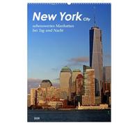 New York - sehenswertes Manhattan bei Tag und Nacht (Wandkalender 2026 DIN A2 hoch), CALVENDO Monatskalender: Kurztrip durch die atemberaubenden Straßen im Herzstück einer pulsierenden US-Metropole