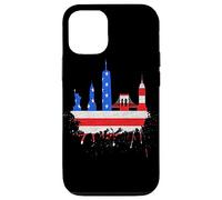 New York Skyline Stars Et Stripes USA Drapeau Art Amour NY Coque pour iPhone 12/12 Pro