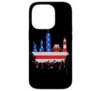 New York Skyline Stars Et Stripes USA Drapeau Art Amour NY Coque pour iPhone 14 Pro