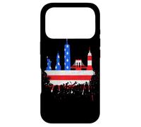 New York Skyline Stars Et Stripes USA Drapeau Art Amour NY Coque pour iPhone 17 Pro