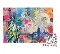 New York Statue of Liberty (2) Puzzle 1000 Pièces pour Adultes Puzzle 1000 Pièces Puzzle Familial Jouets Puzzles 1000 Pièces Jeux Et Jouets 1000pcs (75x50cm)