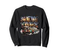 New York Subway Train Graffiti Street Art Hip Hop coloré Sweatshirt