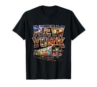 New York Subway Train Graffiti Street Art Hip Hop coloré T-Shirt