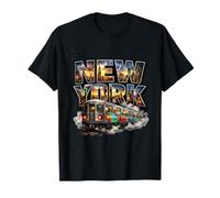 New York Subway Train Graffiti Street Art Hip Hop coloré T-Shirt