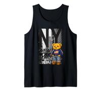 New York Teddy Bear Street Art Design - NY City Urban Bear Débardeur