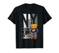New York Teddy Bear Street Art Design - NY City Urban Bear T-Shirt