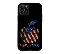 New York The Big Apple T Shirt with USA Flag, New York City Coque pour iPhone 11 Pro