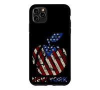 New York The Big Apple T Shirt with USA Flag, New York City Coque pour iPhone 11 Pro Max