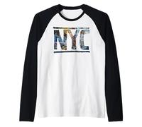 New York Tourist NYC USA I Love NY Hip Hop Souvenir Gift Manche Raglan