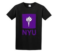 New York University NYU Logo T-Shirt Graphic Tee for Men T-Shirt Black XXL