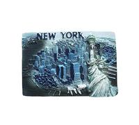 New York USA 3D Surplombant Aimant Réfrigérateur Souvenirs Résine Magnétique Décoration De Cuisine À La Maison, New York Magnet Collection Cadeau