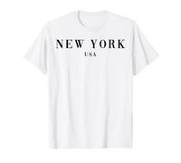 New York USA Chic Tendance Élégant Luxe Moderne Épuré Stylé T-Shirt