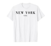New York USA Chic Tendance Élégant Luxe Moderne Épuré Stylé T-Shirt Graphique avec Valeur