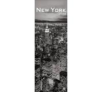 New York Vertical 2024 Kalender Beeindruckende Schwarz-Weiß-Aufnahmen in einem länglichen Kalender - Passend zur New Yorker Skyline. Dekorativer Wand-Kalender.
