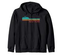 New York Vintage City Skyline Urban Skyline NYC NY Architecte Sweat à Capuche