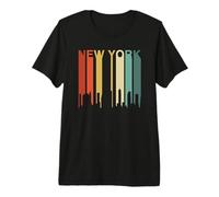 New York Vintage City Skyline Urban Skyline NYC NY Architecte T-Shirt Haut de Gamme