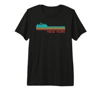 New York Vintage City Skyline Urban Skyline NYC NY Architecte T-Shirt Haut de Gamme