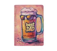 New York Winter Street Étui pour passeport pour femme, « Best Dad Beer Father's Day »