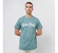New York Wording Tee turqoise S