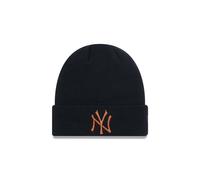 New York Yankees Beanie Cuff New Era Mens League Essential Black Brown