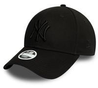 New York Yankees Femmes New Era 9Forty Essentiel Tout Noir Casquette Baseball