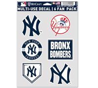 New York Yankees Lot de 6 ventilateurs multi-usage