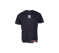 New York Yankees T-shirt pour homme NY MLB New Era surdimensionné 100 % coton + glucose Fanergy, Bleu marine V2, M