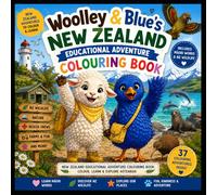 New Zealand educational adventure colouring book: Includes Māori words and NZ wildlife