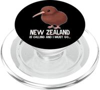 New Zealand is Calling and I Must Go Kiwi Bird de Nouvelle-Zélande PopSockets PopGrip pour MagSafe