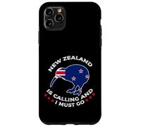 New Zealand is Calling and I Must Go Kiwi Bird Néo-Zélandais Coque pour iPhone 11 Pro Max