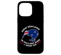 New Zealand is Calling and I Must Go Kiwi Bird Néo-Zélandais Coque pour iPhone 14 Pro Max