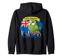 New Zealand Save The Kakapo Adorable Oiseau Mignon Kakapo Sweat à Capuche