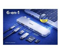 New2026_Hub UCB C _6-en-1_BASEUS_compatible MacBook air et pro par connectique double USB-C et support magnétique
