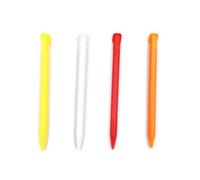 New3DSXL Lot de 4 stylets tactiles résistifs pour console de jeu 3DS XL LL 3DSXL 3DSLL 3DSLL en plastique Jaune/blanc/rouge/orange Accessoires