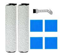 NEW400 Ensemble d'accessoires de rechange pour EUREKA sans fil Wet Dry Un nettoyant pour sols durs contient 2 brosses principales, 4 filtres éponges, 1 outil de nettoyage