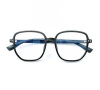 NEWADA Grandes Lunettes de Lecture, lecteurs de Livres grossissants, Miroir Plat antireflet for Ordinateur, Lunettes Anti-lumière Bleue (Color : Black, Size : +1.00)