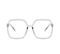 NEWADA Lunettes de Lecture carrées surdimensionnées for Femmes, très Grand Lecteur d'ordinateur bloquant la lumière Bleue, Miroir Plat Anti-éblouissement (Color : Grey, Size : +3.00)