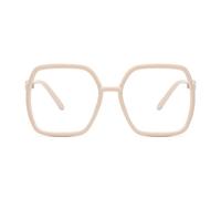 NEWADA Lunettes de Lecture carrées surdimensionnées for Femmes, très Grand Lecteur d'ordinateur bloquant la lumière Bleue, Miroir Plat Anti-éblouissement (Color : White, Size : +2.00)