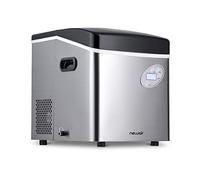 NewAir Machine à glaçons portable de 22,7 kg par jour, 12 cubes en moins de 7 minutes - Design compact de comptoir - 3 tailles de glace en forme de balle - pour cuisine/bureau/camping-car/bar - en