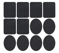 Newaner 12pcs Patchs Thermal Collants - 6 patchs Ovales Tissu & 6 patchs Rectangulaires Tissu - Corrections de Vêtements de Jean