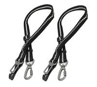 Newaner 2 pièces Ceinture de sécurité pour Chien, Trois en Un, réglable, avec Coussin élastique Antichoc, Nylon ÉLastique RéGlable, Et Verrouillage De SéCurité, pour Tous Les Chats Et Chiens.