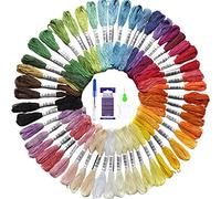 Newaner 50 Couleurs Fil Bracelet Bresiliens - Fil Broderie dmc Kit debutant